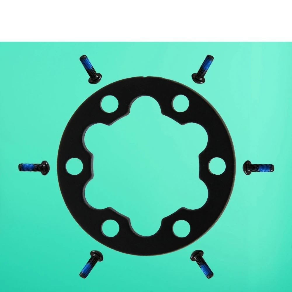 

Electric Scooter Brake Disc 6-hole Gasket Wheel Hub Gasket Round Black 4.0mm Inner Fancy Bicycle Disc Flower Drum High Pad Set