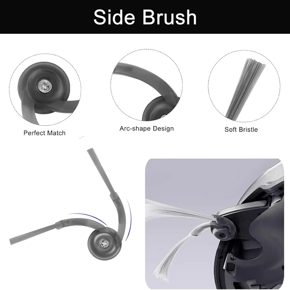 ABVI-35 шт. Набор для ухода за вакуумом для Roborock Saros 10/S9 Maxv Ultra/G30: основные боковые щетки, фильтры, подушечки для швабры, мешок для пыли