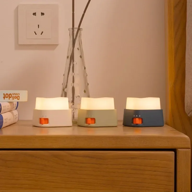 Lampu Meja Mini USB Modern Gaya Baru 2025, Dekorasi Liburan LED Baterai, Lampu Tidur USB Isi Ulang untuk Kamar Tidur, Cocok untuk Hadiah