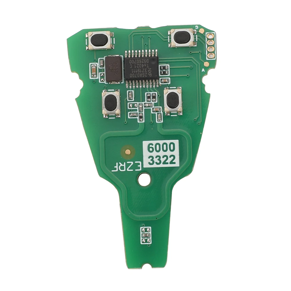 อะไหล่ LTQSAAM433TX jingyuqin 434MHz สำหรับ Saab 9-3 9-5 2003-2010ชิป PCF7946 ID46อัจฉริยะรถระยะไกลที่ที่ห้อยกุญแจ4ปุ่ม