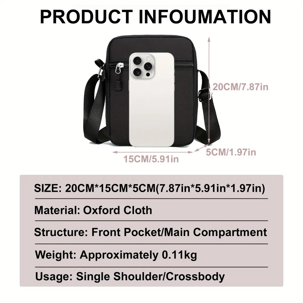 حقيبة كروس صغيرة بنمط أزواج فرنسا ، حقائب كتف ، حزام قابل للتعديل ، أسود ، حقيبة رياضية غير رسمية ، حقيبة ساعي البريد مربعة ، أصلية