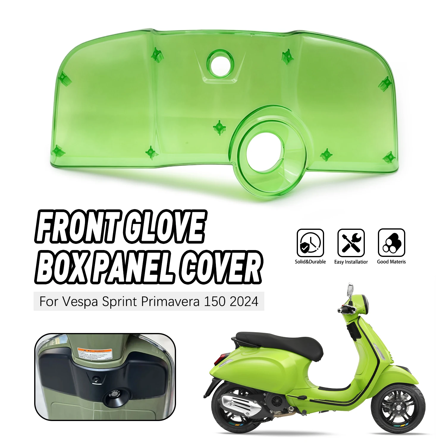 

For Vespa Sprint Primavera 150 2024 Primaera 150 2024 Scooter Motorcycle Front Shield Top Case Glove Box Panel Cover