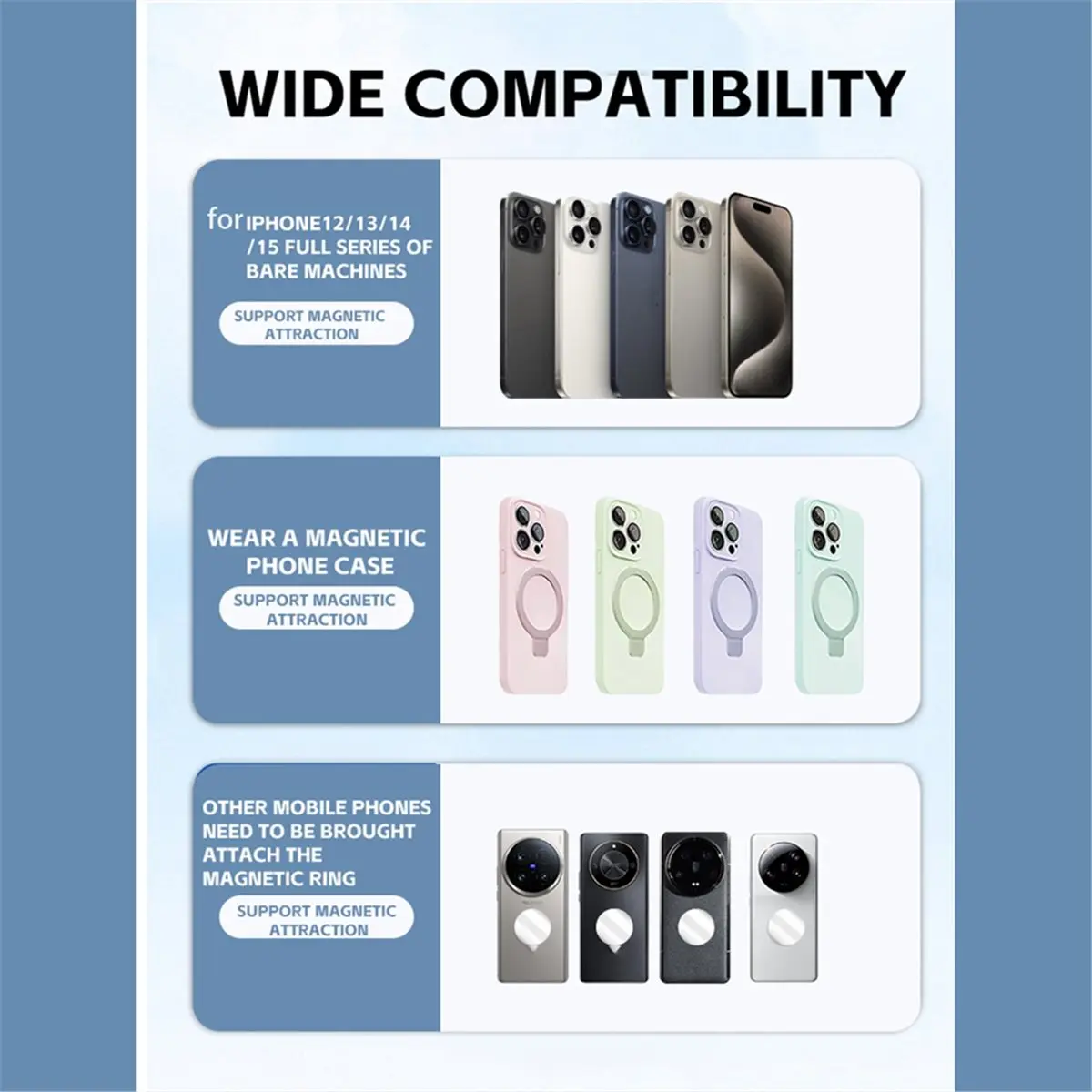 AA86 Camera Hot Shoe Magnetic Phone Holder with Arca Coldshoe Phone Mount for MagSafe IPhone 16 15 Samsung Monitor Bracket