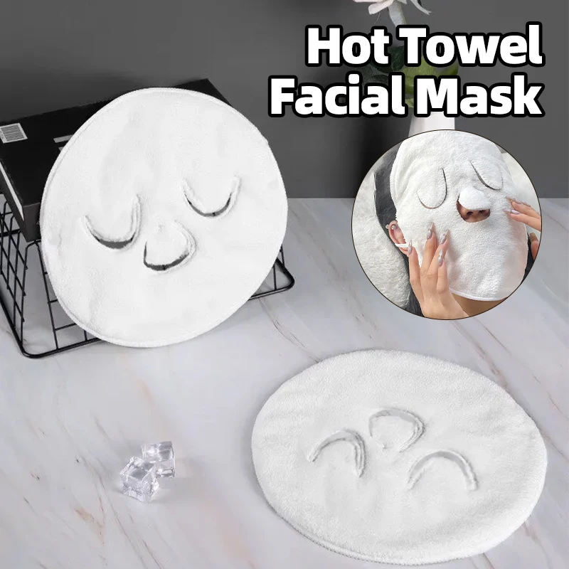 

Face Hot Cold Compress Towel Wet Compress Steamed Facial Coral Fleece Absorbent Towel Clean Pore Skin Care Mask Beauty Health