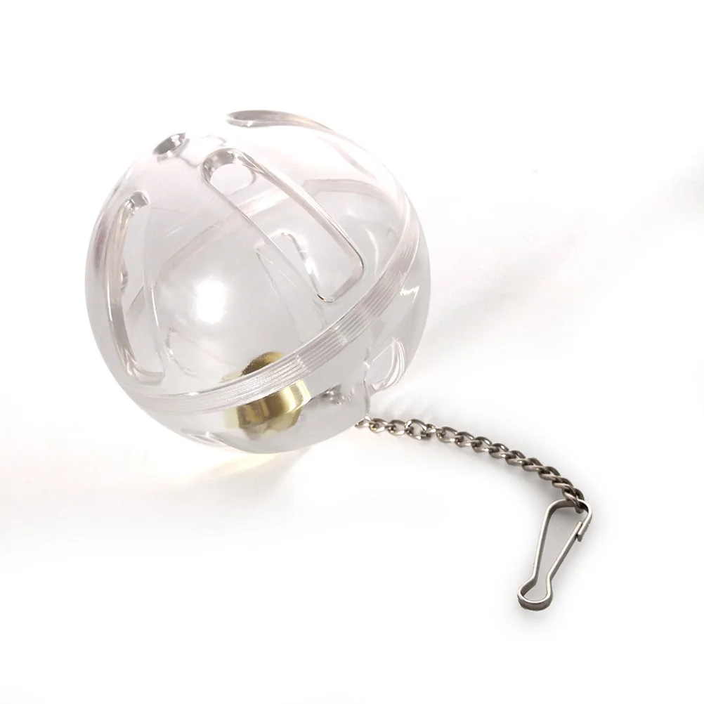 

1Pcs Parrot Foraging Ball Transparent Premium Material Educational Bird Feeder for Macaw Cockatiel Conure Feeding