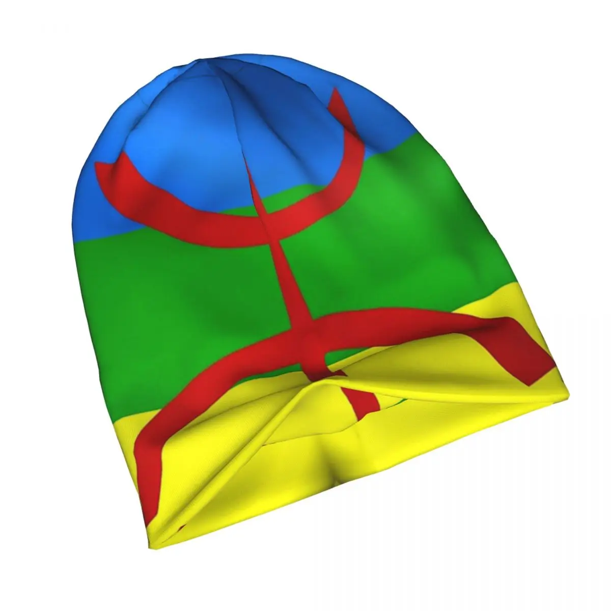 Amazigh International Flag Bonnet Homme Outdoor Thin Hat Amazigh Berber Flag Beanies Caps For Men Women Style Fabric Hats