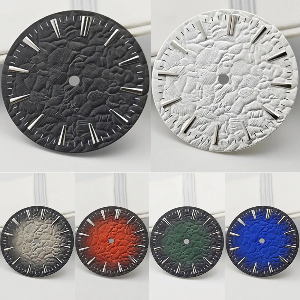 

DIY Watch Dial Stone Pattern 28.5mm Dial for NH35 NH36 Movement Mechanical Watch Accessories