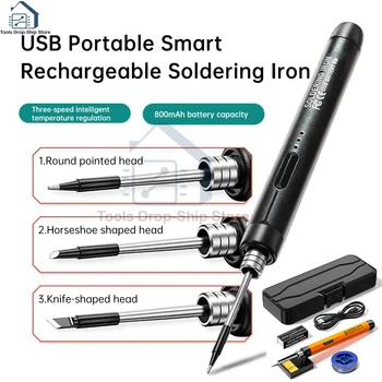 Saldatore elettrico a ricarica wireless Saldatore USB 5V 8W Batteria al litio a ricarica rapida Strumenti di saldatura di riparazione portatili