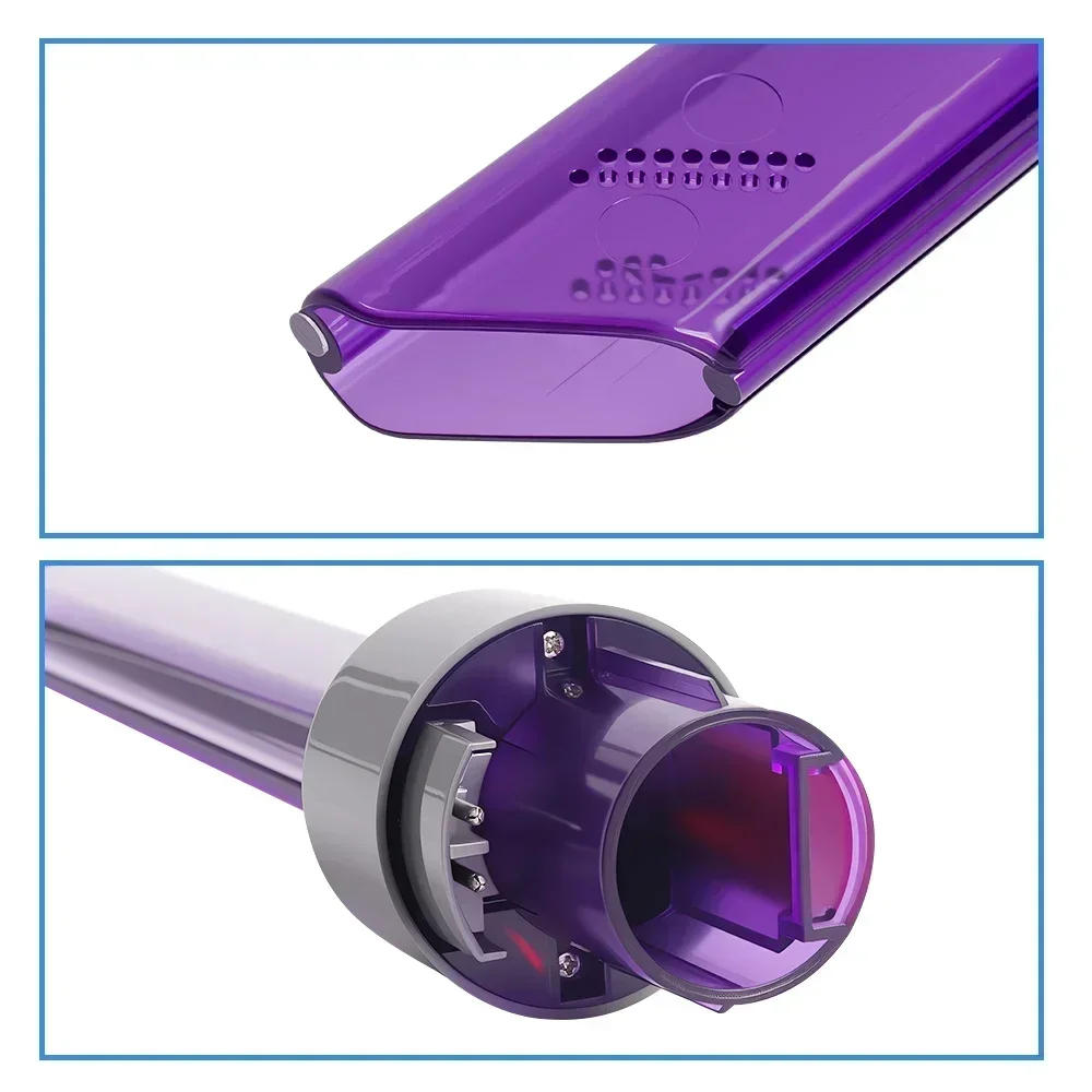 Crevice Cleaning Tool For Dyson V7 V8 V10 V11 V15 Cordless Vacuum Cleaner LED Lighting Flat Suction Clean LED Light Pipe Nozzle