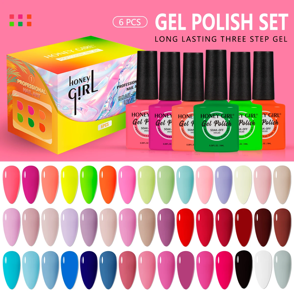 60 Colors Solid Color High-end Whitening Nail Polish Gel Four Seasons Popular Phototherapy Gel - Suitable for Women’s DIY