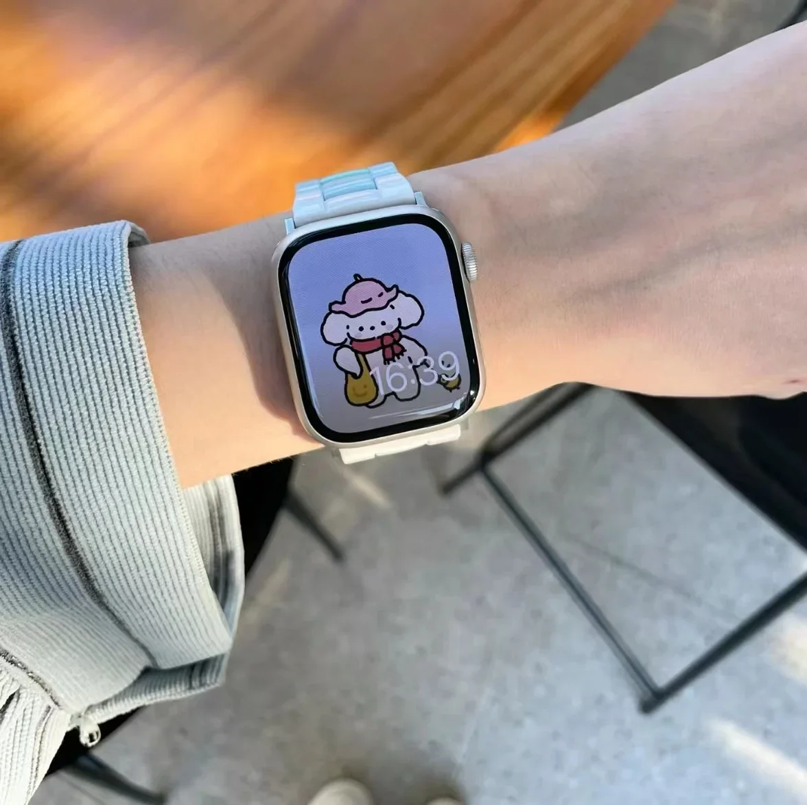 متفوقة حلقة ملونة وصلة ل سوار ساعة يد آبل النساء سلسلة الترا 10/9/8/7/6 38 مللي متر 40 مللي متر 41 مللي متر 42 مللي متر 44 مللي متر 45 مللي متر 46 مللي متر حزام