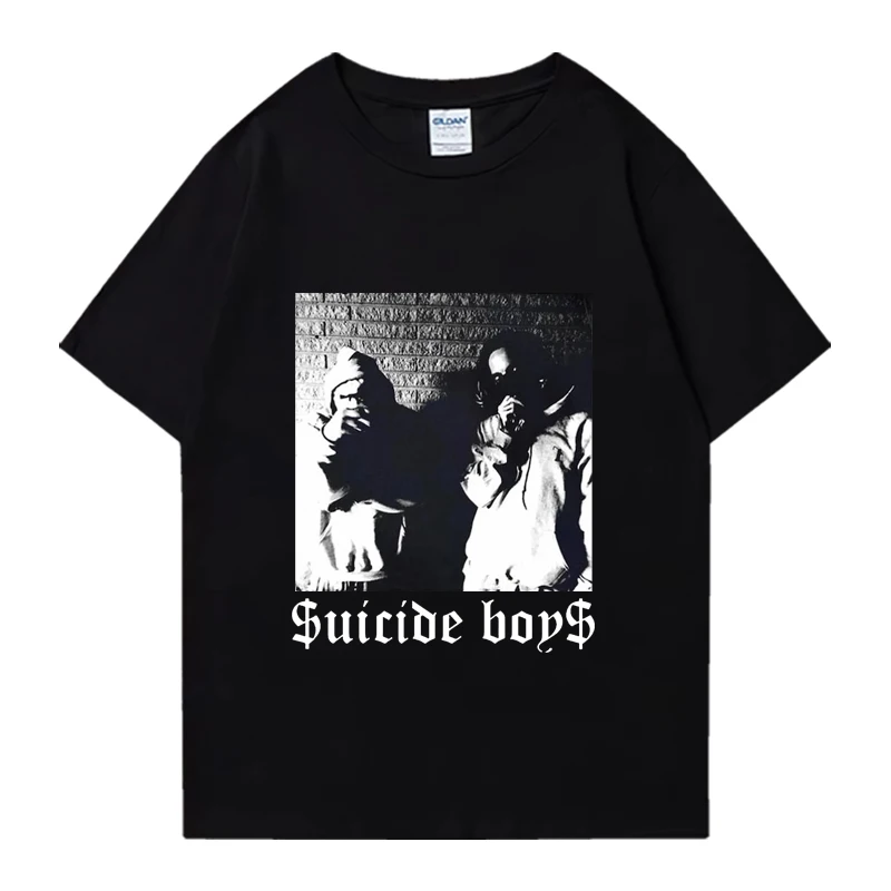 Rapper Suicideboys Grey Day Tour 2024 T shirt Men Women vintage Oversized streetwear Unisex 100% Cotton short sleeve T-shirts