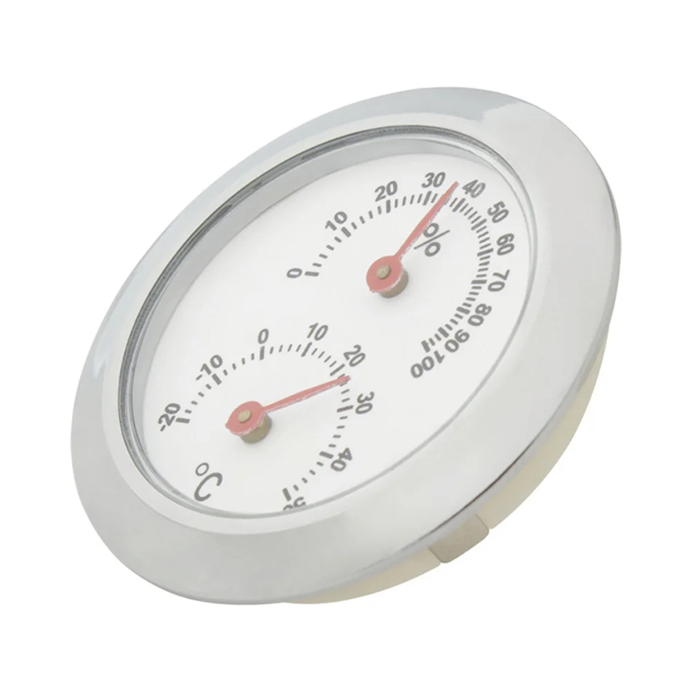 2 шт., мини-круглый гитарный гигрометр, термометр, серебристый, золотой цвет для музыкальных инструментов, измеритель температуры влажности, аксессуары