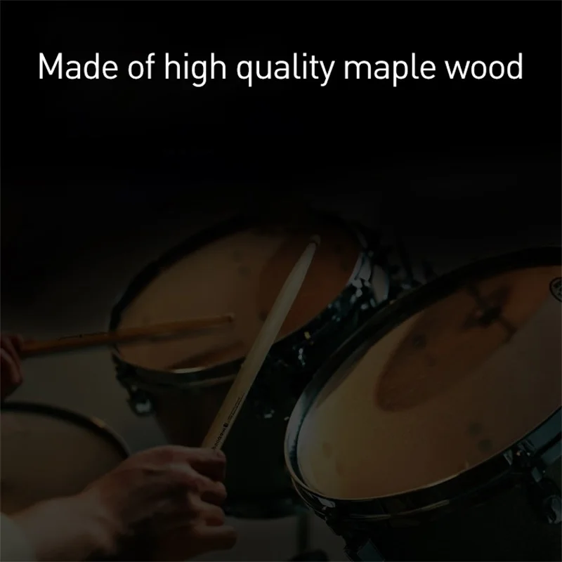 One Pair Professional Drum Sticks High Quality Hard Maple Wood Drumsticks 5A 7A Musical Instruments Percussion Accessories