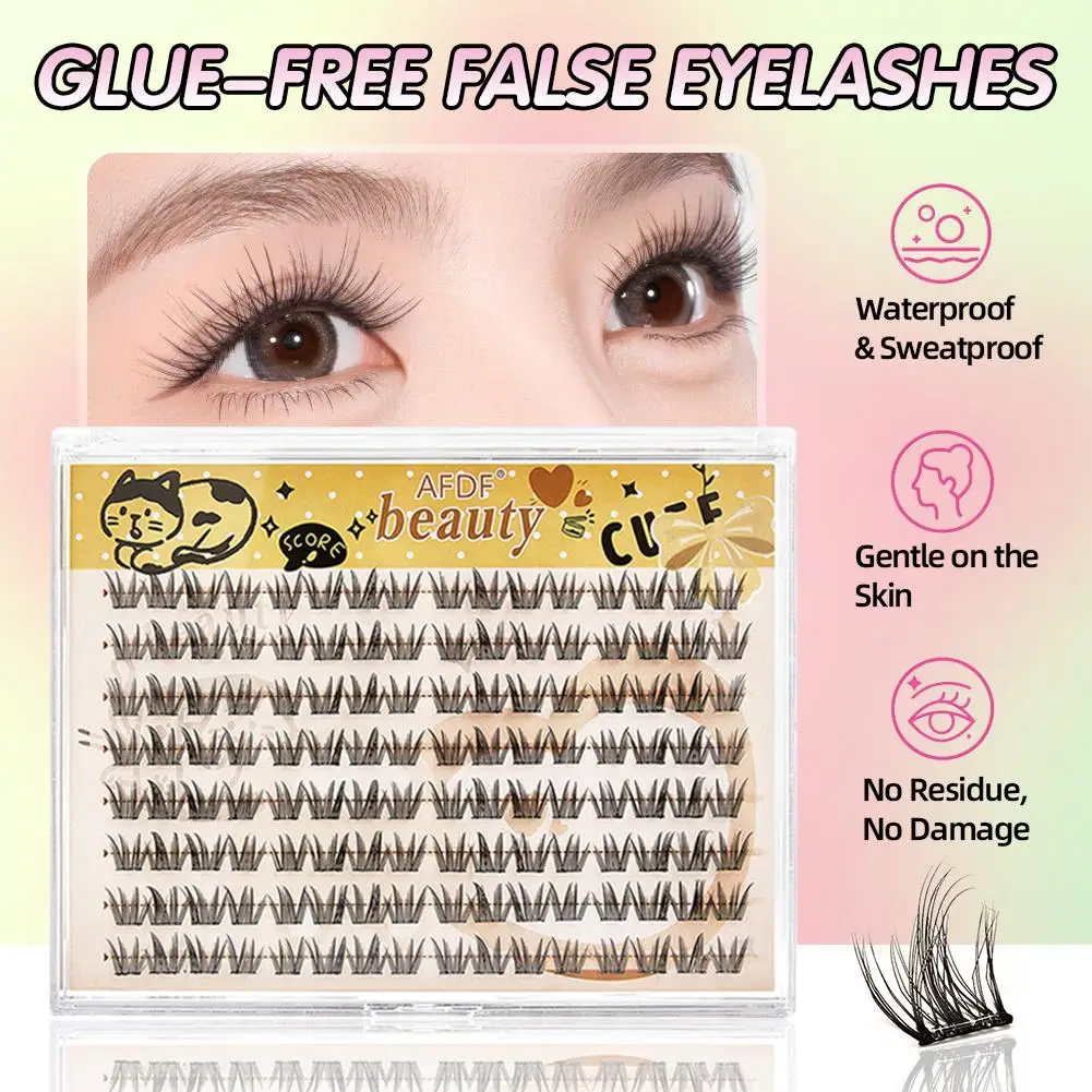 120 رموش صناعية من مجموعة C-Curl، حجم كبير لا حاجة للغراء، لمكياج العيون الطبيعية والأنمي #5