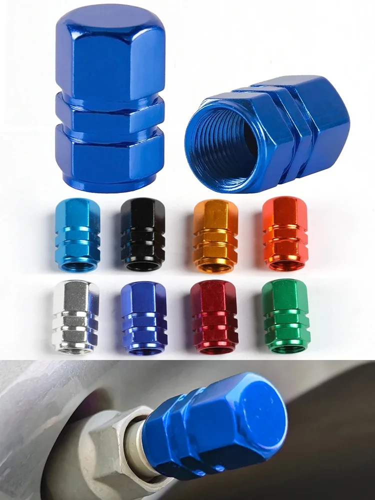 4pcs Car Wheel Tire Valve 7 Colors Caps Air Stem Tyre Tire Covers for BMW Bicycle Automobiles Motorcycles Auto Accessories Tool