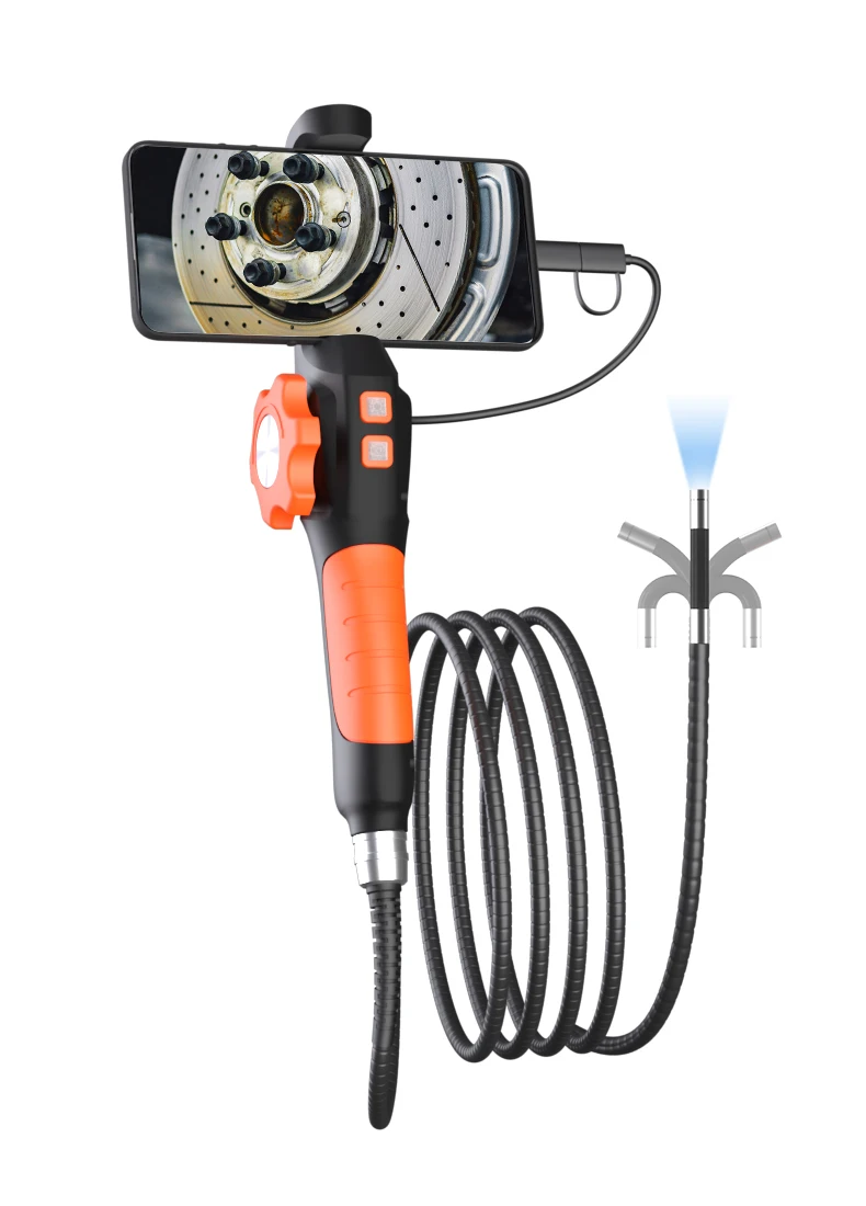 Endoscope de Direction Bidirectionnel ISO Android, Endoscope CMOS, Endoscope d'Inspection, Caméra Kanoscope, Microscope Numérique, 6mm