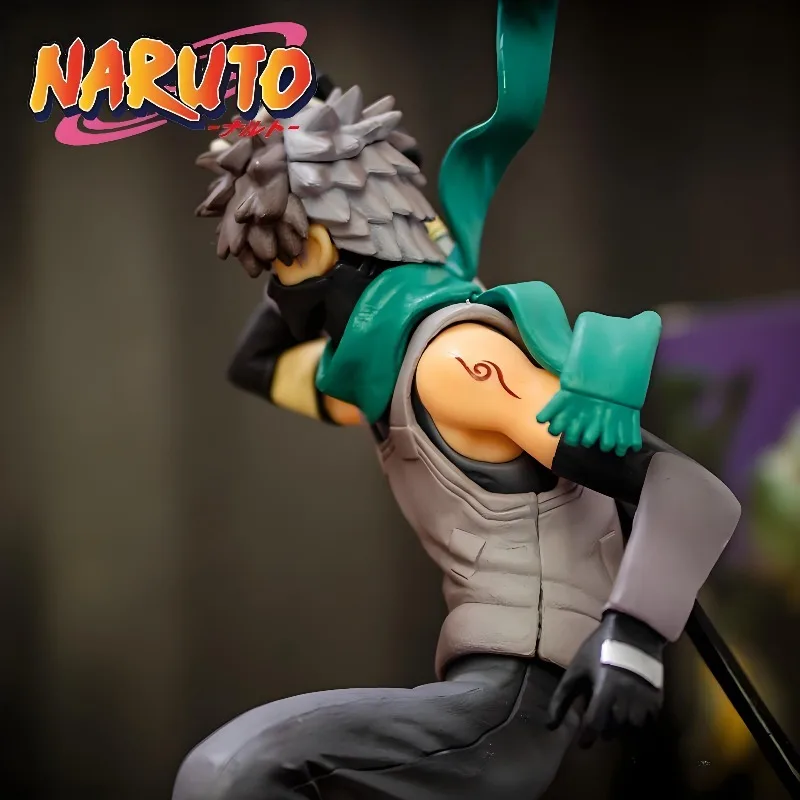 بانداي ناروتو تمثال هاتاكي كاكاشي أنيمي شخصية كرتونية تمثال رائع نموذج دمية سطح المكتب حلية جمع الهدايا