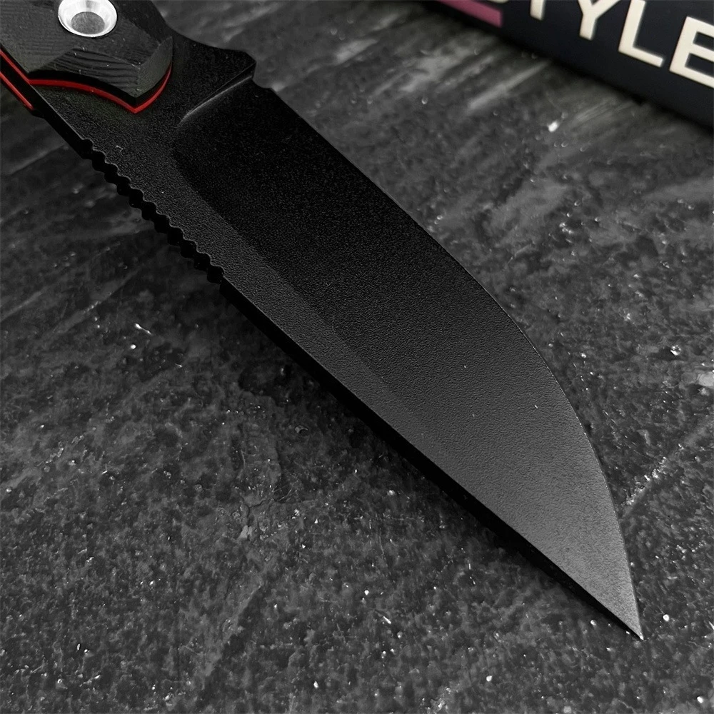 Portable Outdoor Fixed Blade Survival Knife 8Cr13Mov Steel Blade G10 Handle Multifunctional Campig Hunting Camping EDC Tools
