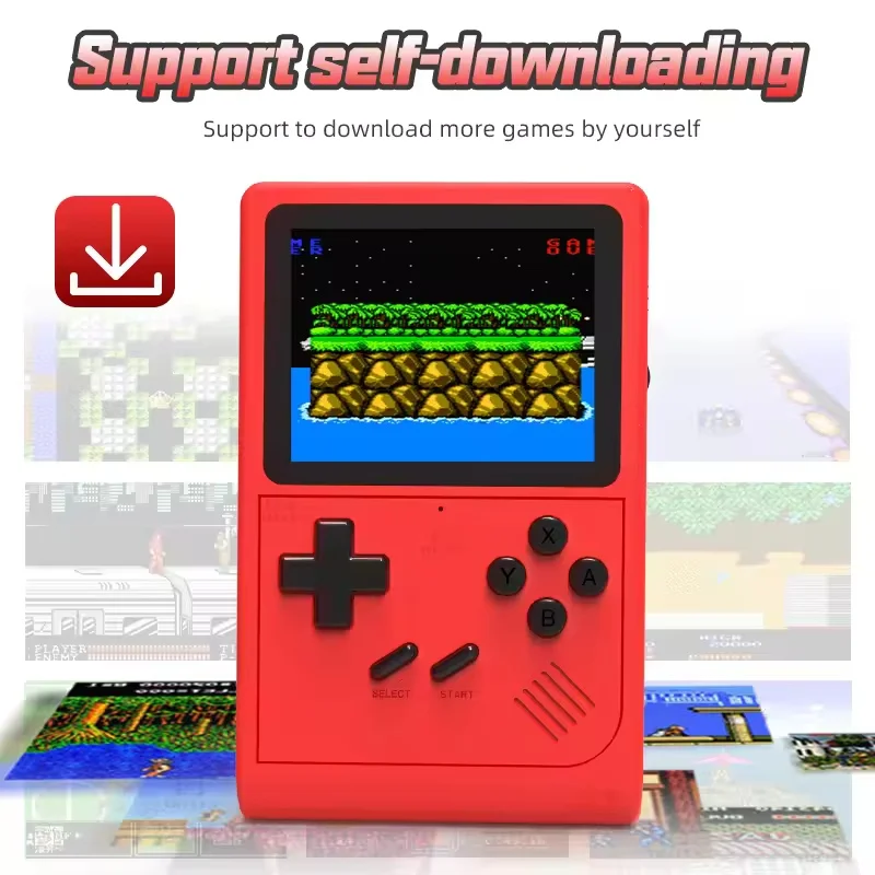 Console de jeu rétro portable – LCD de 3 pouces, plus de 400 jeux classiques 8 bits intégrés, mini appareil de jeu portable pour enfants et adultes"