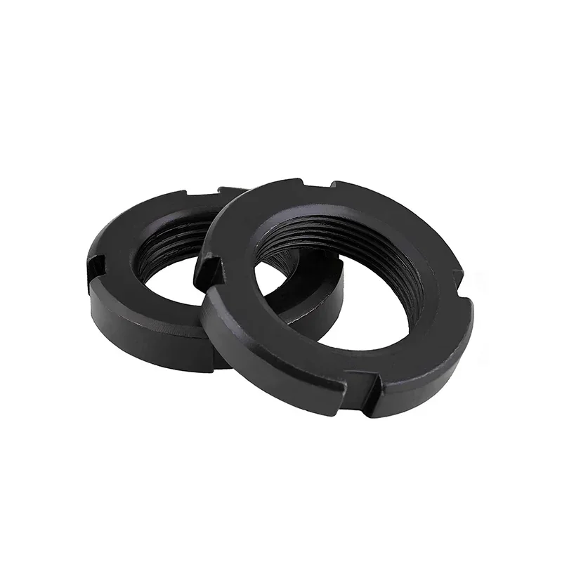 M10 M12 M14 M16 M18 M20 M22 M24 M25 M27 M30 M33 M35 M36 M39 M40-M60 GB812 Round Slotted Nut Four Slot Nut 4.8 Grade Carbon Steel
