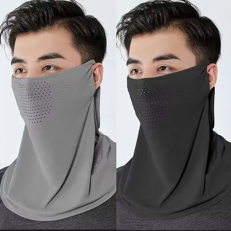 Máscara facial completa para homens Balaclava respirável, proteção solar UV, caminhadas, esporte ao ar livre, ciclismo, lenço de motocicleta à prova de vento