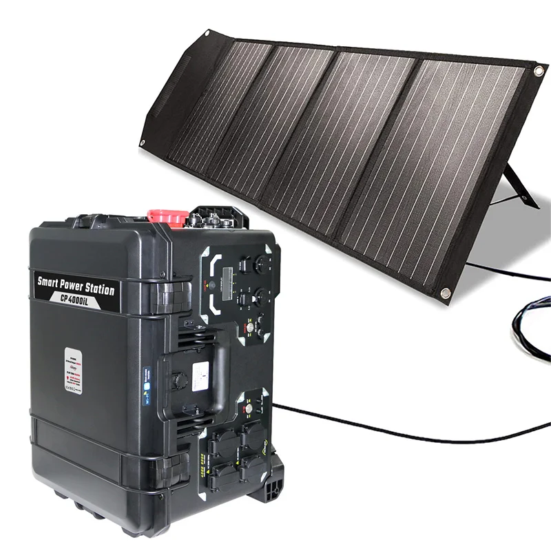 Portable Power Station 3000W Emergency Solar Electric Generator With Lifepo4 Battery Standalone 3000 Watt Device