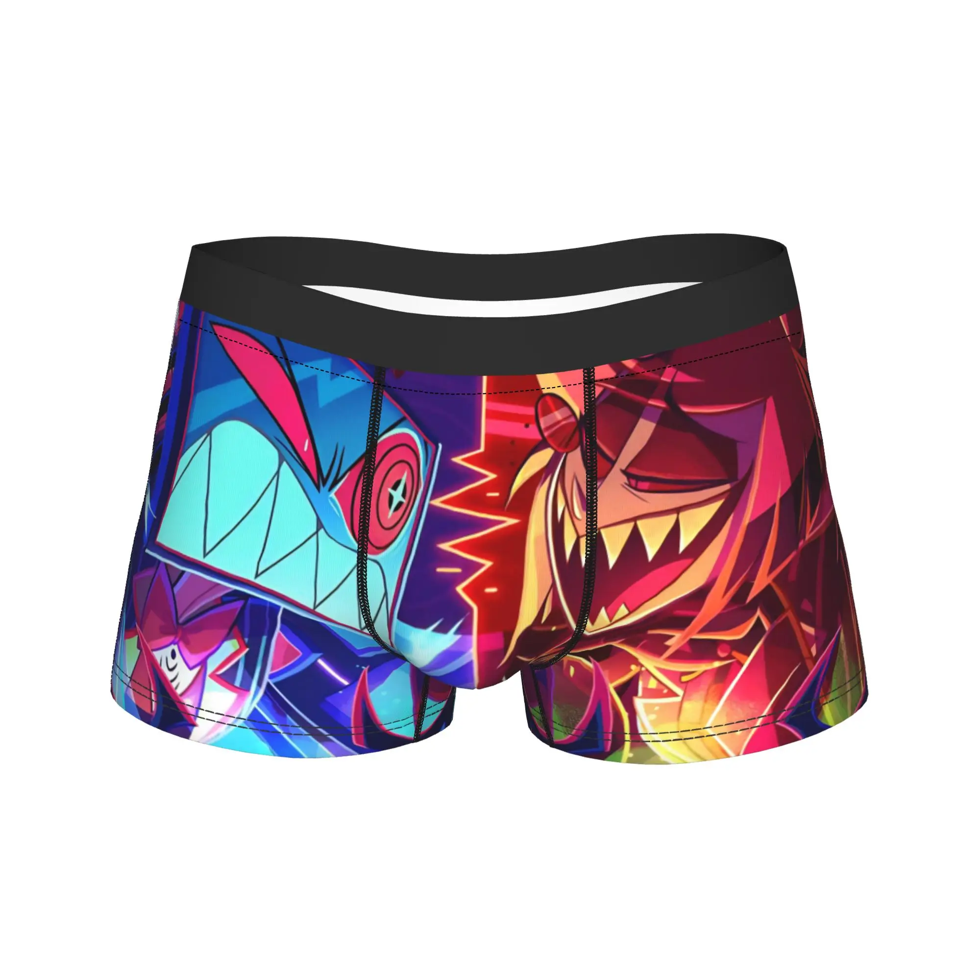 

Alastor vs. Vox Hazbined Hotels Мужское нижнее белье Трусы-боксеры Шорты Трусики Юмор Трусы со средней талией для Homme S-XXL