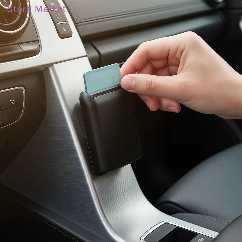 Multifunction Car Organizer Auto Seat Crevice Card Ticket Storage Box Bracket Stand Universal Car Accessories Interior 6.8x8.5cm