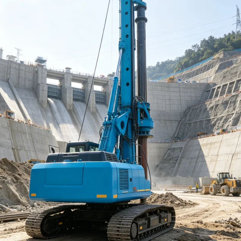 Customized Deep Foundation Pile Driver Rotary Drilling Rig Screw Pile Hydraulic System for Large Diameter Hole