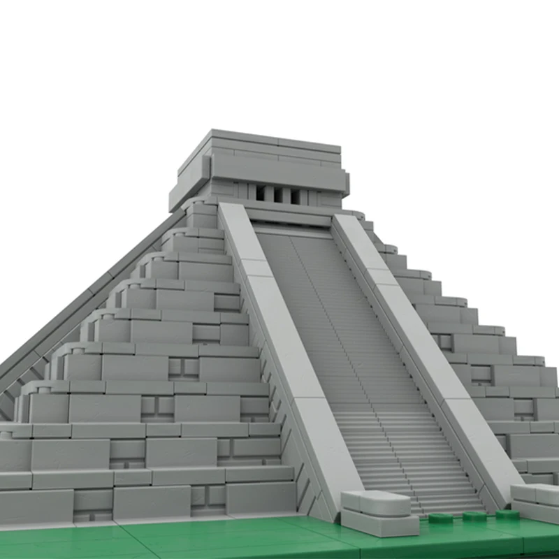 Bloques de construcción modelo piramidal Chichen Itza de 1423 piezas, estilo arquitectónico de civilización maya, ideal para entusiastas de la arquitectura