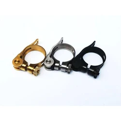 Titanium Alloy Mountain Road Bicycle Bike Quick Release Seatpost Clamp Holder Clip 31.8/34.9mm