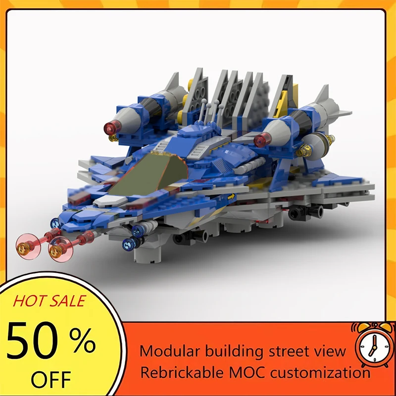 

483PCS Popular Space War Movie Model MOC Building Bricks Spaceship Modular Technology Gifts Holiday Assemble Children Toy Suit