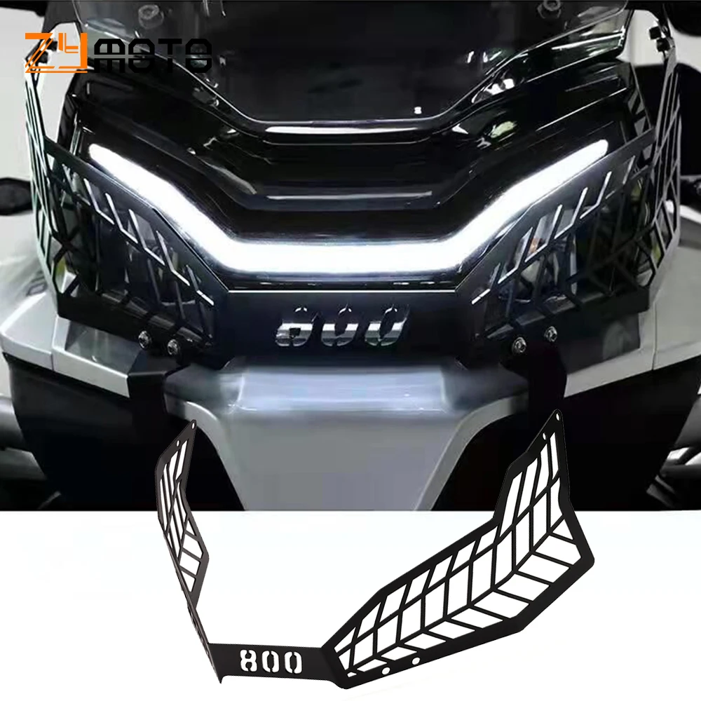 

Motorcycle Accessories Headlight Protector Grille Guard light Lense Cover Mesh Grill Aluminium For CFMOTO 800MT 800 MT 2021 2022