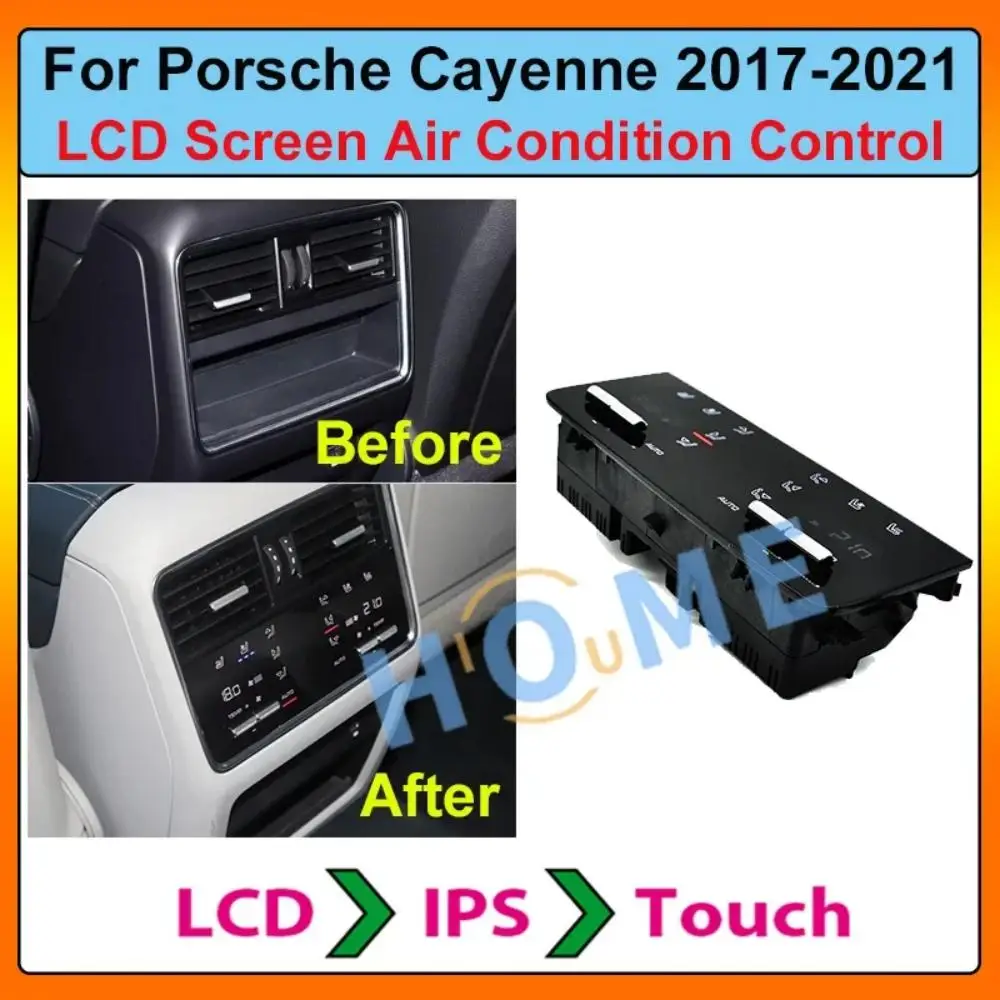 

AC Panel For Porsche Cayenne 2017-2021 Car Air Conditioning Panel Modification Rear Seat Air Conditioning Control