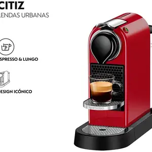 Kahve makinesi Nespresso Citiz Kırmızı - 110V 6 Büyük satış, nespresso kahve makinesi, 110v-no. 2