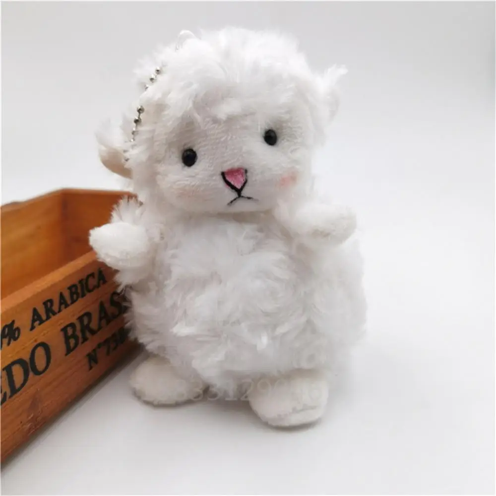 Lovely Sheep Doll Toy Simulation Little Lamb Hanging Pendant Soft Plush Stuffed Animal Cute Decoration Kids Plush Toy Gift