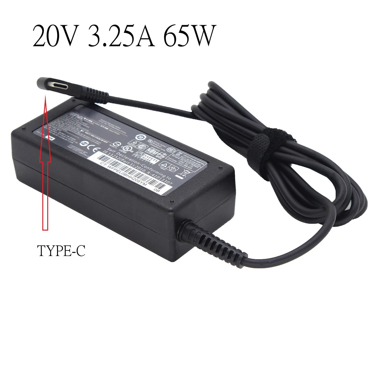 Cargador adaptador para portátil USB C tipo C de 20V 3.25A 65W para Acer,Lenovo ThinkPad, HP, Chromebook, Yoga, Dell, ASUS
