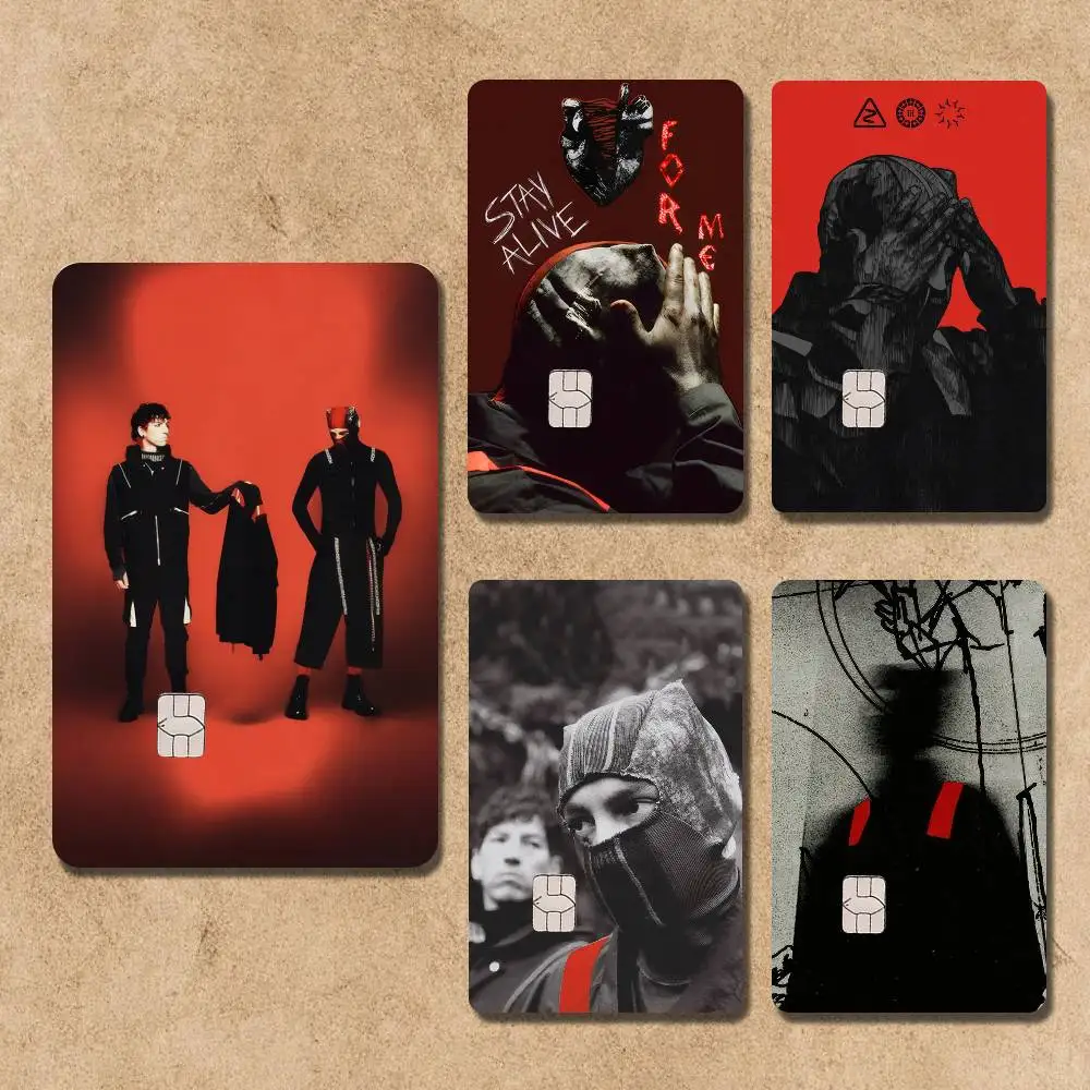 C-Clancy T-Twentys One P-Pilots Card Stickers Credit Visa Debit Bank Charge Card Bus Metro Waterproof Sticker Decal Decoration