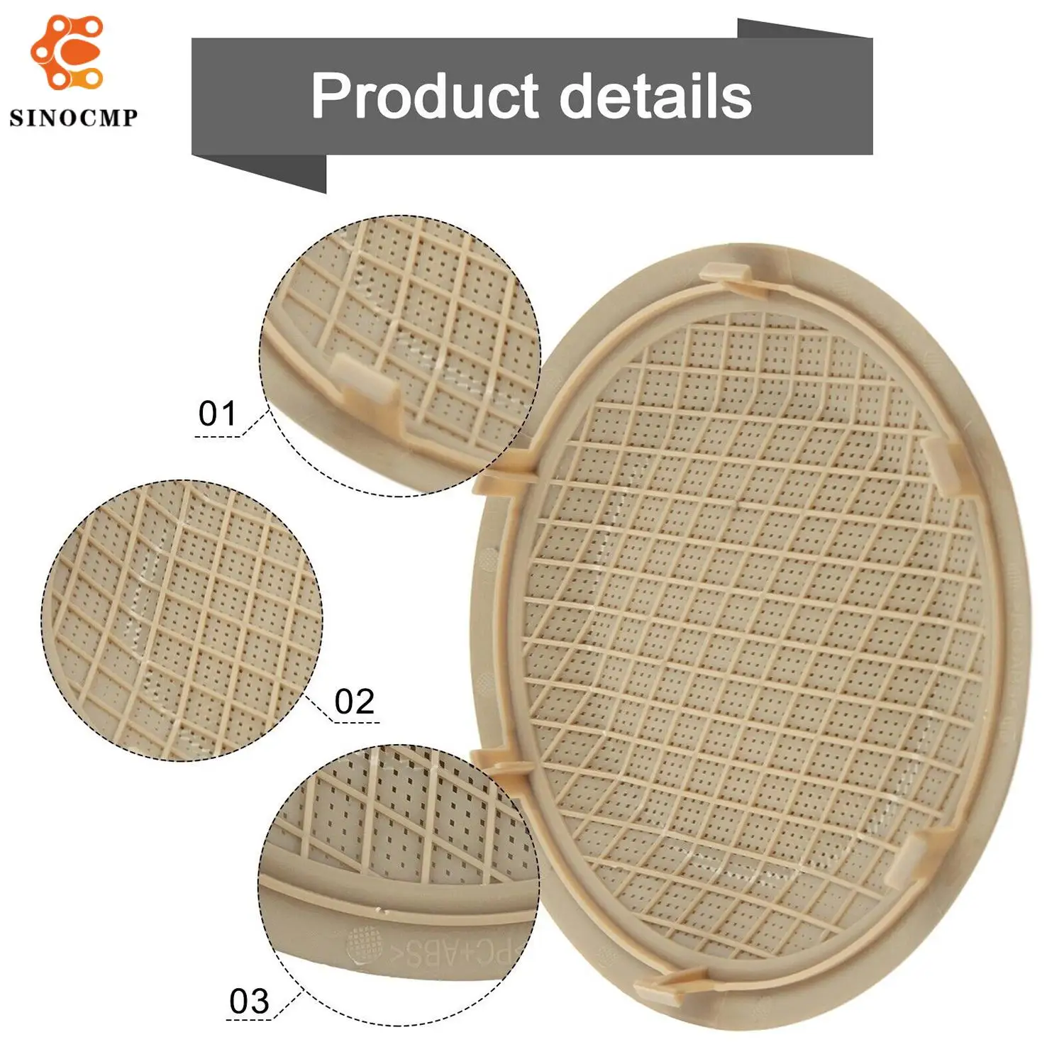

Front Door Beige Speaker Cover 51417144563 7144563 For BMW 3 E90 X1 E84 Car Interior Accessories