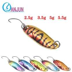1PCS Spoon bait 2.5g 3.5g 5g Fishing Lures Pesca Hard Bait River Stream Freshwater Bass Pike Trout