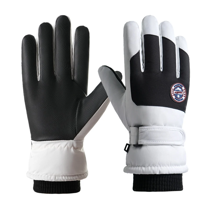 Guantes de esquí impermeables, guantes térmicos de Snowboard con pantalla táctil, guantes cálidos de invierno para nieve, guantes de ciclismo a prueba de viento para hombres y mujeres