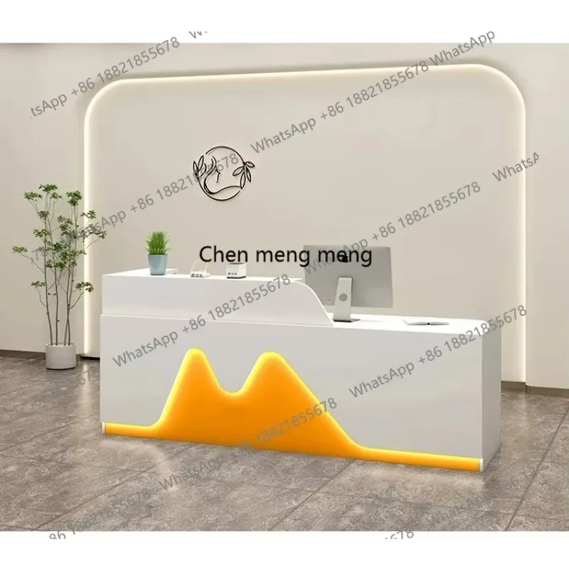 

F150Clothes Reception Desk Commercial Beautician Office Business Register Hotel Home Counter Furniture Counters Beauty Salon Tab