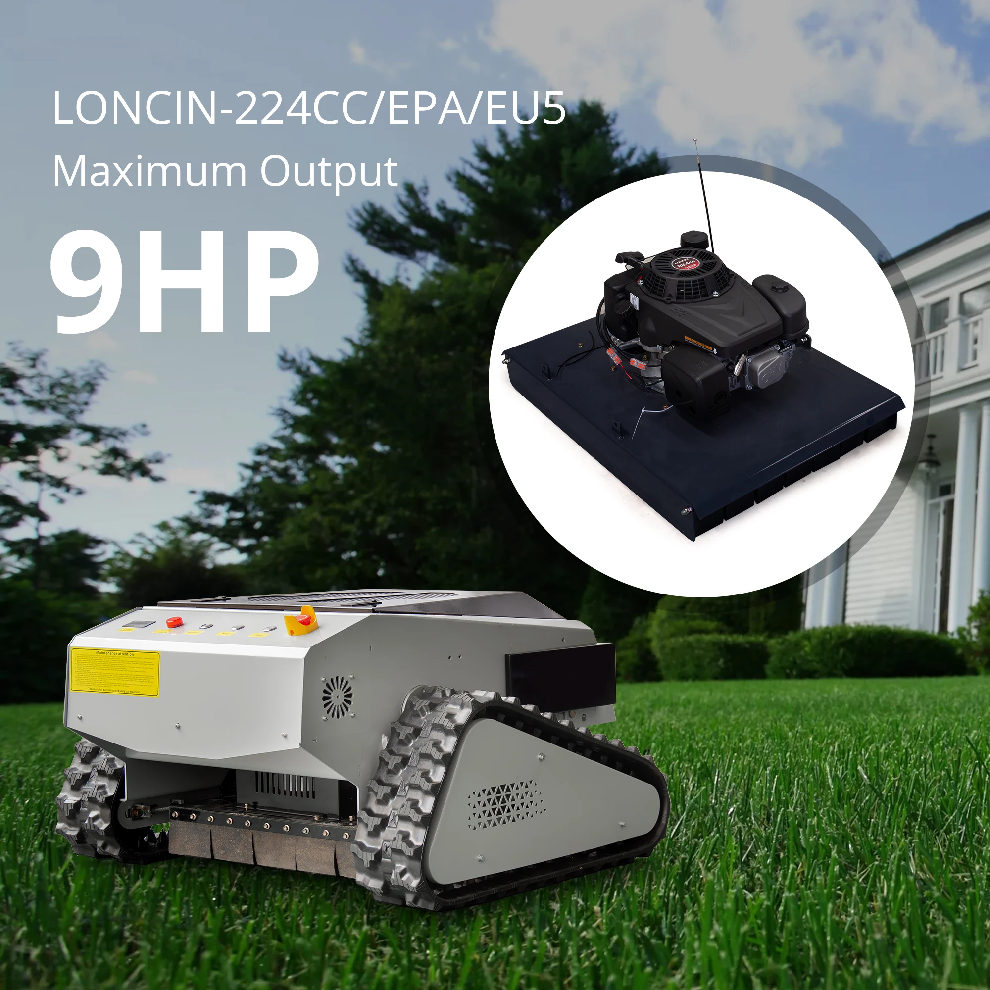 جزازة العشب اللاسلكية ببطارية ليثيوم مخصصة وقاطع عشب المحرك، آلة جزازة الحديقة متعددة الوظائف للفناء والمزرعة الأمريكية