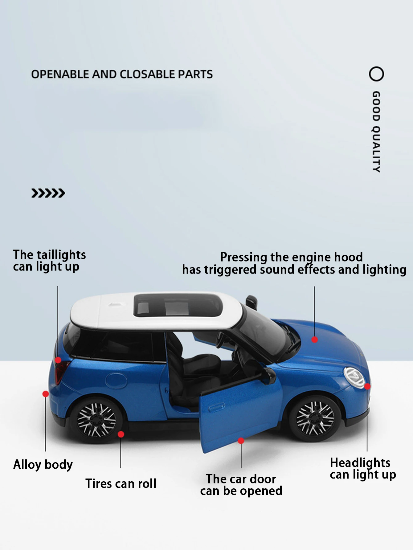 1:28 Simulation Zinklegierung BMW MINI Cooper, statisches Modell, Sammlerstück-Geschenkauto aus Metall