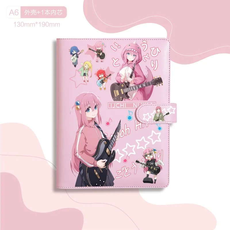 Bocchi the Rock! Gotoh Hitori‌ Ryo Yamada Ikuyo Kita notebook loose-leaf removable creative cartoon thickened new magnetic diary - view 5