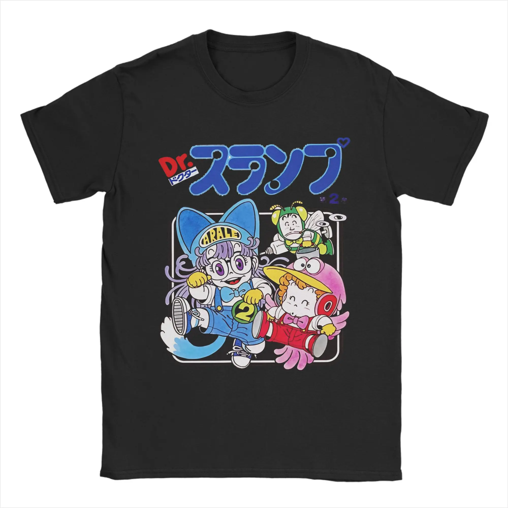 Arale Norimaki  Dr. Slump  Men T Shirt  Funny Tee Shirt Short Sleeve Round Collar T-Shirts Pure Cotton Plus Size Clothes