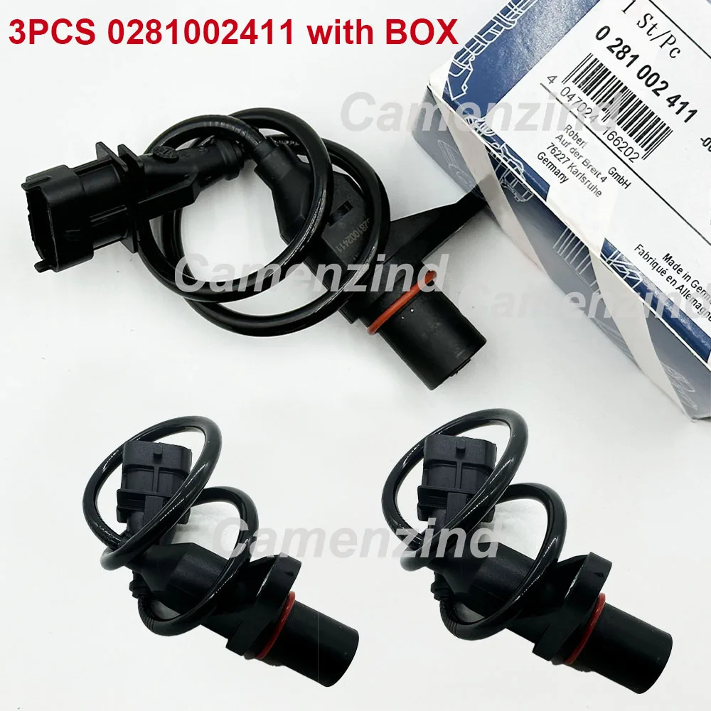 

3 шт. 0281002411 281002411 датчик положения коленчатого вала для Cummins Ford F-250 Iveco Euro Cargo VW Worker 2R0906433C