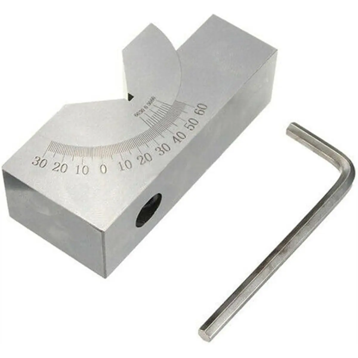 Best sales 2026  Adjustable V Block with 60 Degree Angle Gauge for Milling Setup, Plated Steel Construction, Accuracy