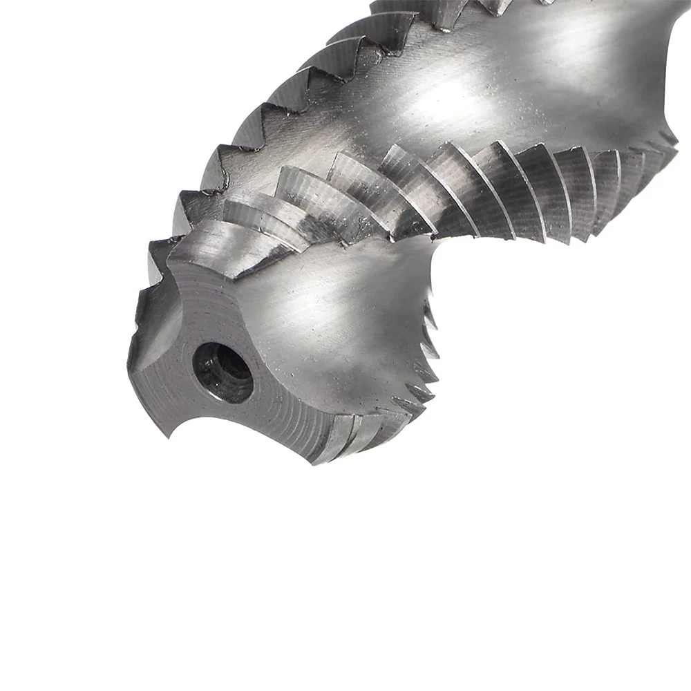 HUAZHICHUN 1PC 1/2-12-20/9/16-12-18/5/8-11-18/ 3/4-10-16/7/8-9-14/1-8-14/ Uncoated Spiral Flute Taps